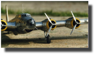 Boeing Y1B-17. Scratch built in metal by Guillermo Rojas Bazán. Scale 1:24. Made in 1989.